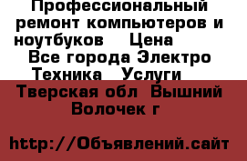 Профессиональный ремонт компьютеров и ноутбуков  › Цена ­ 400 - Все города Электро-Техника » Услуги   . Тверская обл.,Вышний Волочек г.